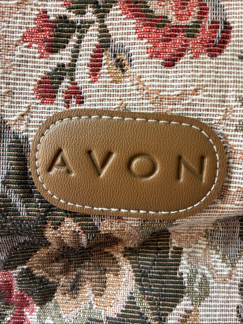 Vintage Avon Floral Tapestry 4 Piece Travel bag set Like New - Picture 6 of 10